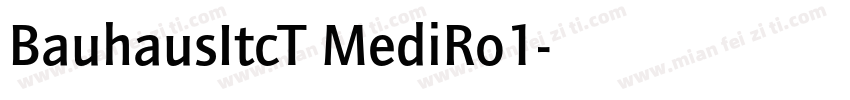 BauhausItcT MediRo1字体转换